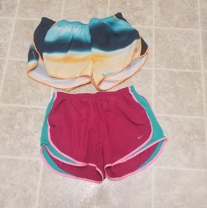 North face & nike athletic shorts